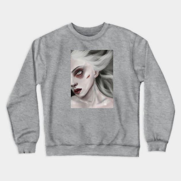 blond slavic mythology demon Midday Crewneck Sweatshirt by ISFdraw